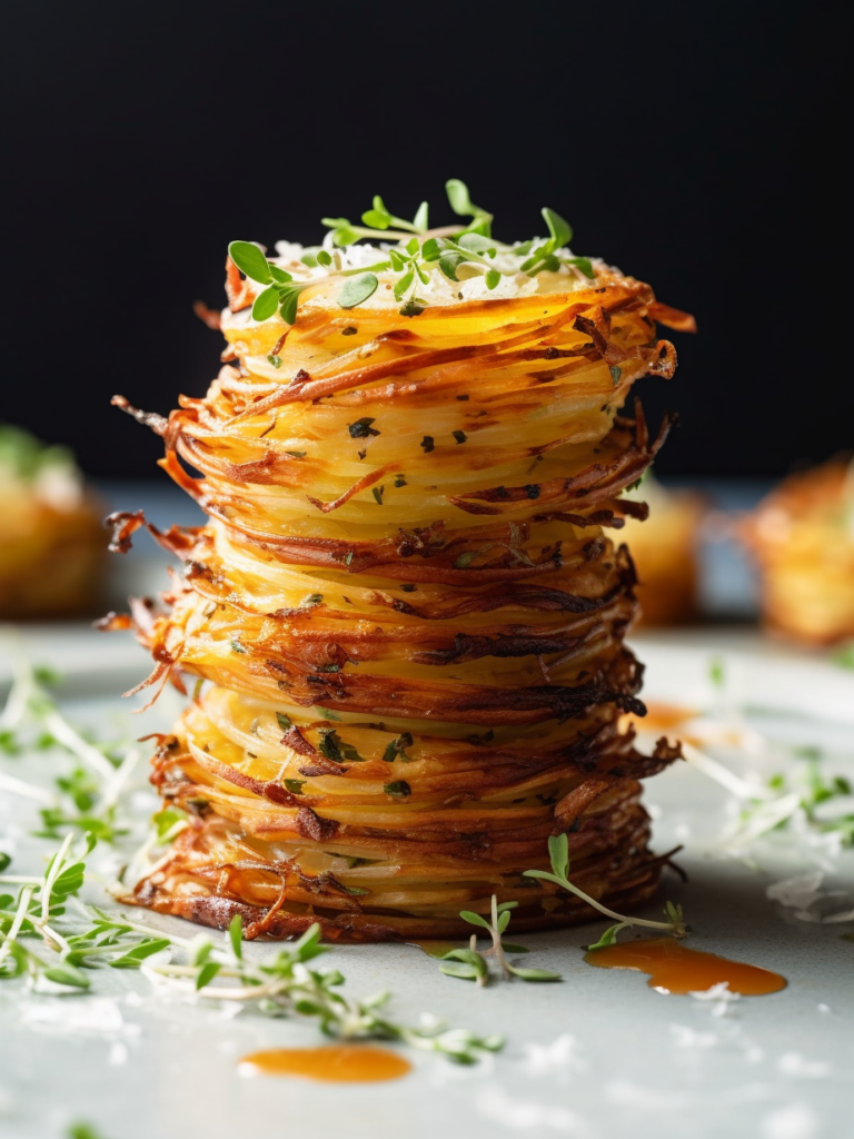 Gluten-Free Crispy Cheesy Potato Stacks - Silver Fork Gluten Free