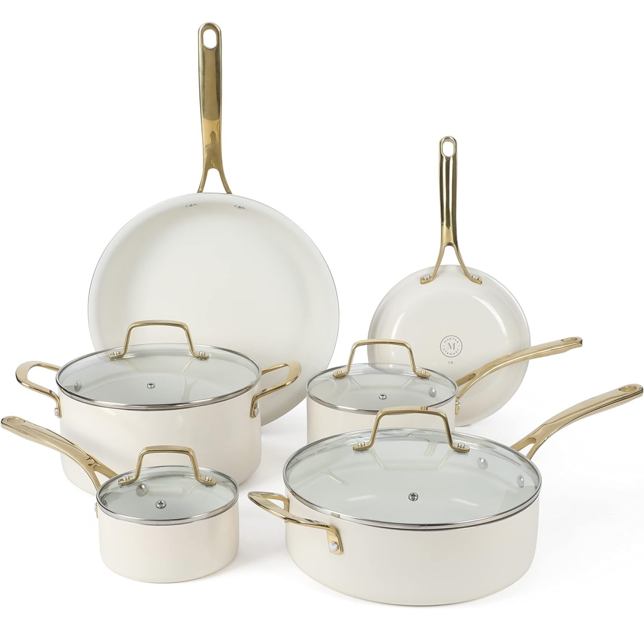 Martha Stewart Lockton Premium Nonstick PFA Free Ceramic Interior 10 Piece