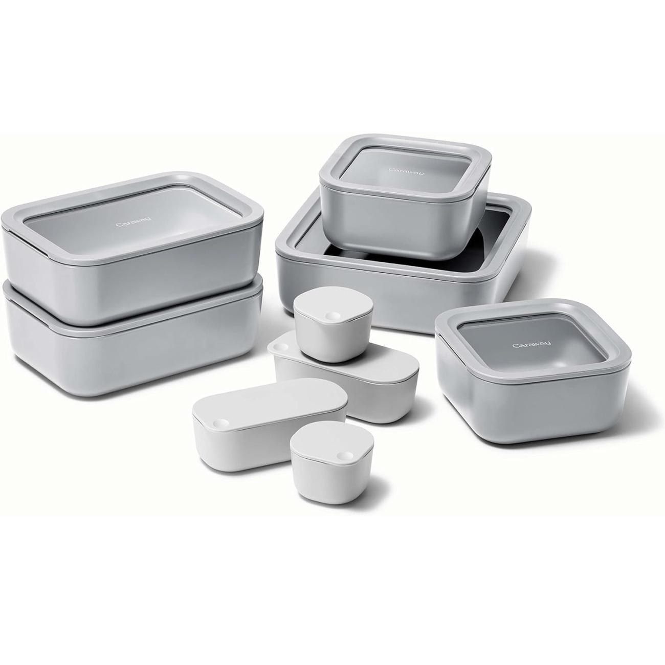 Caraway Glass Food Storage Set, 14 Pieces